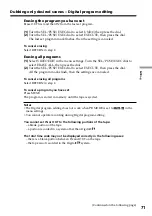 Preview for 71 page of Sony Digital 8 DCR-TRV730 Operating Instructions Manual