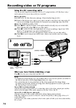 Preview for 74 page of Sony Digital 8 DCR-TRV730 Operating Instructions Manual