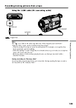 Preview for 109 page of Sony Digital 8 DCR-TRV730 Operating Instructions Manual