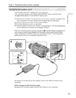 Preview for 13 page of Sony Digital 8- TRV240 Operating Instructions Manual