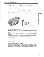 Preview for 45 page of Sony Digital 8- TRV240 Operating Instructions Manual