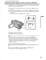 Preview for 63 page of Sony Digital 8- TRV240 Operating Instructions Manual