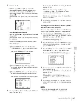 Preview for 107 page of Sony Digital betacam DVW-970 Operation Manual