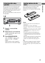 Preview for 29 page of Sony Digital Duplicator Operating Instructions Manual