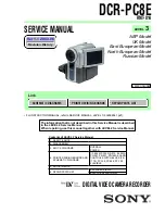 Preview for 1 page of Sony Digital Handycam DCR-PC8E Service Manual