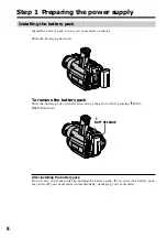 Preview for 8 page of Sony Digital Handycam DCR-TRV203 Operating Instructions Manual