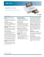 Preview for 1 page of Sony Digital Photo Printer DPP-EX7 Specifications