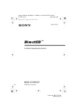 Sony DirectCD MVC-CD1000 Software Operating Instructions preview