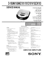 Sony Discman D-180AN Service Manual preview