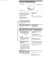 Предварительный просмотр 10 страницы Sony Discman D-235 Operating Instructions Manual