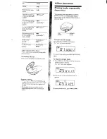 Предварительный просмотр 5 страницы Sony Discman D-240 Operating Instructions Manual