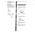 Предварительный просмотр 6 страницы Sony Discman D-240 Operating Instructions Manual