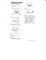 Предварительный просмотр 8 страницы Sony Discman D-240 Operating Instructions Manual