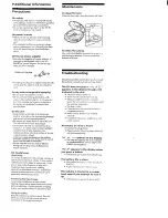 Предварительный просмотр 11 страницы Sony Discman D-240 Operating Instructions Manual