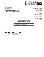 Предварительный просмотр 35 страницы Sony Discman D-265 Service Manual