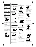 Предварительный просмотр 2 страницы Sony Discman D-365 Operating Instructions