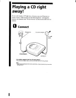 Предварительный просмотр 3 страницы Sony Discman D-465 Operating Instructions Manual