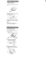 Предварительный просмотр 9 страницы Sony Discman D-465 Operating Instructions Manual