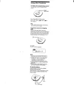 Предварительный просмотр 11 страницы Sony Discman D-465 Operating Instructions Manual