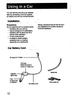 Предварительный просмотр 12 страницы Sony Discman D-828K Operating Instructions Manual