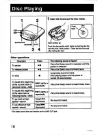 Предварительный просмотр 18 страницы Sony Discman D-828K Operating Instructions Manual