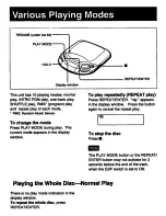 Предварительный просмотр 25 страницы Sony Discman D-828K Operating Instructions Manual