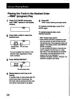 Предварительный просмотр 28 страницы Sony Discman D-828K Operating Instructions Manual