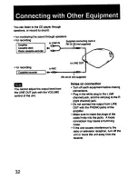 Предварительный просмотр 32 страницы Sony Discman D-828K Operating Instructions Manual