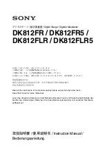 Sony DK812FLR Instruction Manual предпросмотр