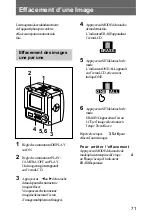 Предварительный просмотр 71 страницы Sony DKC-CM30 Operating Instructions Manual