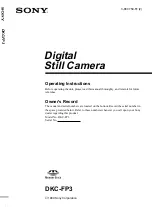 Preview for 1 page of Sony DKC-FP3 Operating Instructions Manual