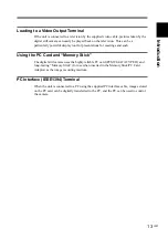 Preview for 13 page of Sony DKC-FP3 Operating Instructions Manual