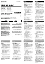 Preview for 1 page of Sony DLC-HD10G Operating Instructions