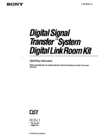 Sony DLS-L1 User Manual preview