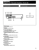 Предварительный просмотр 9 страницы Sony DLS-L1 User Manual