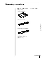 Preview for 5 page of Sony DMP-1000 Operating Instructions Manual