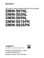 Предварительный просмотр 1 страницы Sony DMW-S01NL Installation Manual