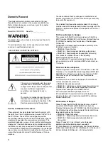 Preview for 2 page of Sony DMX-R100 Operating Instructions Manual