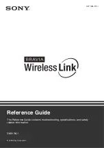 Sony DMXWL1 - BRAVIA Wireless HD Link Reference Manual preview