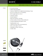 Preview for 1 page of Sony DNE330S Brochure & Specs