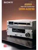 Preview for 1 page of Sony DNW-30 Specifications