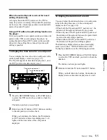 Preview for 63 page of Sony DNW-75 Operation Manual