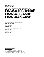 Sony DNW-A100 Maintenance Manual preview