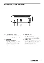 Preview for 7 page of Sony DP-1000 Operating Instructions Manual