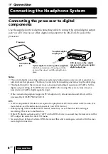 Preview for 8 page of Sony DP-1000 Operating Instructions Manual