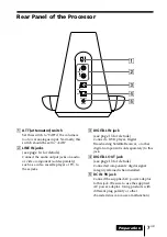 Предварительный просмотр 7 страницы Sony DP-IF4000 - Digital Surround Processor That Comes Operating Instructions Manual