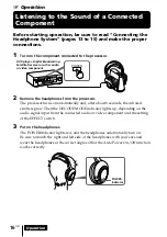 Предварительный просмотр 16 страницы Sony DP-IF4000 - Digital Surround Processor That Comes Operating Instructions Manual