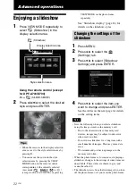 Предварительный просмотр 22 страницы Sony DPF-A710/A700 Handbook