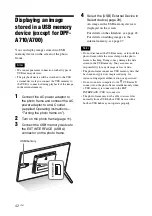 Предварительный просмотр 42 страницы Sony DPF-A710/A700 Handbook