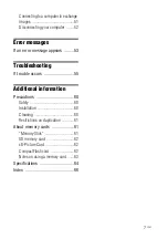 Preview for 7 page of Sony DPF D92 - LCD WVGA 15:9 Diagonal Digital Photo Frame Operating Instructions Manual